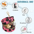 Dots Round Pacifier Storage Case with Zipper, Portable Pacifier Case for Travel, Diaper Bag & Purse, Pacifier Container