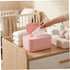 Pineeseatile Baby Wipes Warmer, Baby Wipe Warmer, Portable Wipe Dispenser with Adjustable Temperature & Night Light