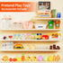 Pupu Pig Playset, 3+ Kids Grocery Store Fun Play Store with Realistic Cash Register Toy, Scanner, Play Food, Coffee