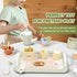 Set Set 1 2 3 4 5 Wooden Tea Party for Little Girls, Play Tea for Kids Toddlers, Pretend Play Kitchen Toy Gift