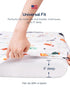 2-Pack, 9'' TotAha Floral Crib Sheets Hypoallergenic, Silky Comfort, Buttery Soft, Calming Effect, All-Season