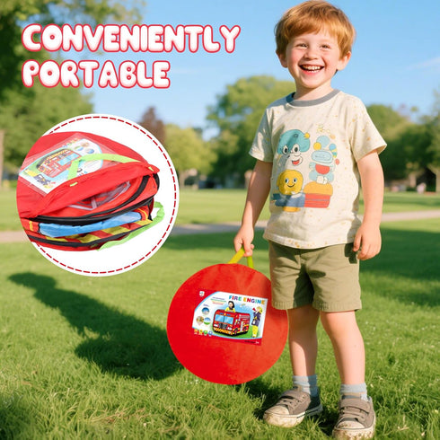 3, 3 4 5 3+ Dolanus Fire Truck Play Tent Pop up for Kids Age Playhouse Toys for Kid Years Old Toddlers Boys Girls
