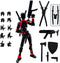 (Assembly Completed) 3D Printed Figure 5.54-inch Dummy13 with Weapon Expansion Set, Movable Desk Decoration, Black
