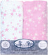 Frenchie Mini Couture Fitted Crib Sheets 100% Woven Cotton Fits Toddler Mattress, Pink Stars, 28