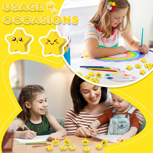 PerKoop 60 Pcs Mini Erasers for Kids, Cute Bulk Erasers, Welcome Back to School Gifts, Classroom Rewards