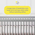 BreathableBaby Breathable Mesh Liner for Full-Size Cribs, Classic 3mm Mesh, White (Size 2FS Covers 2 Sides)