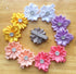 QandSweet 32 Pcs Rhinestone Flower Hair Clips, Safety Barrettes for Toddler Girls, Teens, and Women