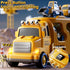 2 3 4 5 7-in-1 1-3 3-5, Set 3-9 Construction Trucks Toys for Years Old Boys - Carrier Transport Vehicle Trucks for Kids