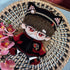 niannyyhouse 20cm Plush Doll Clothes, Red Flame Set with Headwear Coat Pants Shoes Soft Stuffed Plush Toy Dress Up