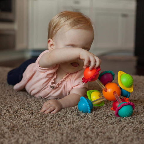 6 Fat Brain Toys Wimzle, Sensory, Fidget Toys for Toddlers, Babies Months+