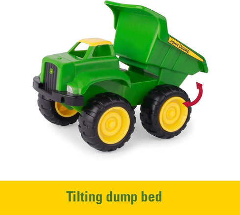 John Deere Vehicle Set - Dump Truck and Tractor Toy with Loader, Kids Outdoor Construction Toys, 6 Inches, 2 Count