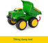 John Deere Vehicle Set - Dump Truck and Tractor Toy with Loader, Kids Outdoor Construction Toys, 6 Inches, 2 Count
