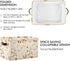 Closet Mushroom Rectangle Storage Basket Collapsible Storage Bin for Nursery Toys Books Waterproof Baskets for Shelves