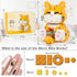 QLT Cute Animal Micro Mini Building Blocks Kit, Orange Cat Micro Bricks Building Toys for Adults, Party Favors for Kids 8-12+, Birthday Gift, Carnival Prizes (834 PCS)