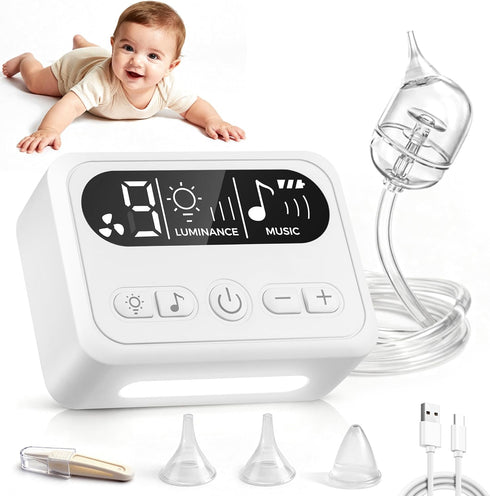 Werusto Nasal Aspirator for Baby, Baby Nose Sucker with 9 Suction Levels, Electric