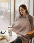 Set Muslin Nursing Cover & Diaper Caddy Organizer in Agreeable Gray