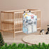 EUBUY Changing Table Diaper Organizer, Nursery Caddy Organizer for Cribs Playard Baby Essentials Storage, Oxford Fabric