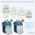 Cintog 2 Pack Set 6oz, Collapsible Baby Bottle with Soap Dispensing Brush Kit, Push Press Design for Efficient Easy