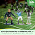 30 Set, 2 3 Kaskey Kids Football Guys, Red White vs. Navy White, Pieces in Each Includes Teams, Accessories, and Travel