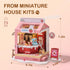 14+, DIY Mini House Building Miniature Kit Milkbox, Miniverse Lifestyle Bookshelf Decoration, Cute Craft Kits for Women