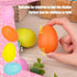 LovesTown 8PCS Plastic Egg Shakers Set, Musical Egg Maracas for Kids Toys Music Learning