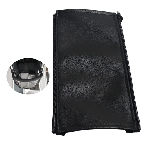 Baby Stroller Leather Armrest Handle Cover for Uppababy Vista V1/V2, Protective Bumper Sleeve (Black)