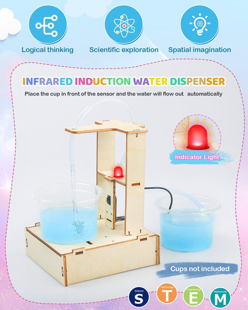 8-10-12, 5 Set 3D 8-13, 8 9 10 11 12 13 Poraxy STEM Science Kits for Kids Ages Wooden Puzzles, Toys for Ages DIY