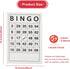 Bingo Board Game, Classic Bingo Cards, Vintage Wooden Bingo Game, Wooden Bingo Set Includes 40 Bingo Number Cards and 75 Chess, Game of Chance for Family Party Kids Adults Holiday Activities