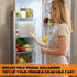 Hlimior 10-Pack 7.4"x5.1" Clear Flat Breast Milk Freezer Storage Organizer - Reusable Flattening Tray, Large Capacity