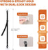 Gicyiit 2 Pack Adjustable TV Safety Straps for Flat Screen, No-Drill Adhesive Anti-Tip TV Furniture Anchors for Baby