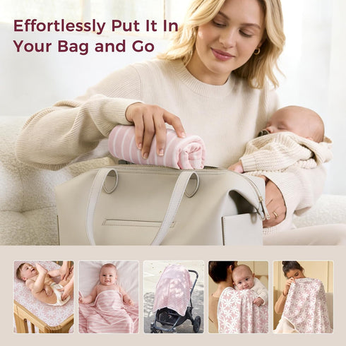 Momcozy Set Baby Towel with Hooded - Ultra Soft & Absorbent Large Bath Towel for Comfort & Gentle on Baby's Skin