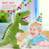MorisMos Giant Dinosaur Stuffed Animal with Babies Inside, 23.6'' Big T-Rex Mommy with 3 Baby Dinos