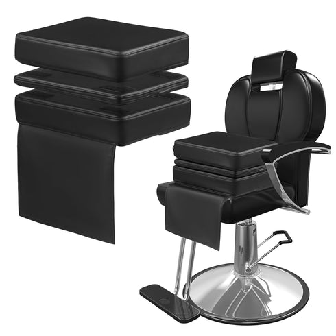 HOMBYS Adjustable Salon Booster Seat for Kids Leather Children Cushion for Barber