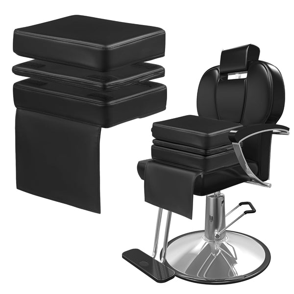 HOMBYS Adjustable Salon Booster Seat for Kids Leather Children Cushion for Barber