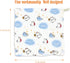 Muslin Baby Washcloths Set, 6-Pack, 6-Layer Natural Cotton Infant Face Towel, Reusable Wipes 11.8 x 11.8 inches