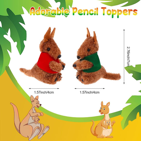20Pcs Kangaroo Clip Buddy Kangaroo Clip Kangaroo Stuffed Animal Pencil Toppers Kangaroo Prizes Fuzzy Kangaroo Hugger Clip Animal Plush Pencil Clips Cute Toy by RZJSLSHANHAI