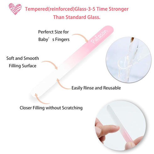 PAFASON Baby Safety Nail Clipper Cutter Trimmer with Nail Catcher and Baby Glass Nail File, Czech Float Glass,
