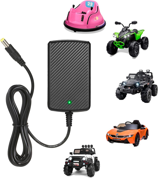 12V Charger for Kids Ride On Toys, 12 Volt Battery Charger for Kid Trax Dynacraft Jeep Electric Cars