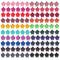 inSowni 120 Pack Flower Mini Hair Claw Clips, Small Bang Barrettes for Baby Girls, Toddlers, Teens