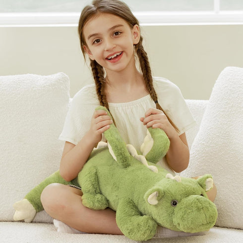 31.5" Tezituor Dragon Stuffed Animal Glow in The Dark, Large Soft Dragon Plush Pillow Christmas Birthday Toy Gifts