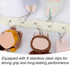 Tinoaly 2pcs 8 Plush Toy Storage Chain, Stuffed Animal Hanging Display Strap with Metal Clips Wall & Over Door