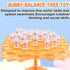 Rabbit Balance Game Toys, Two-Player Interactive Family Tabletop Puzzle Game, Montessori Toy Birthday Christmas Gifts