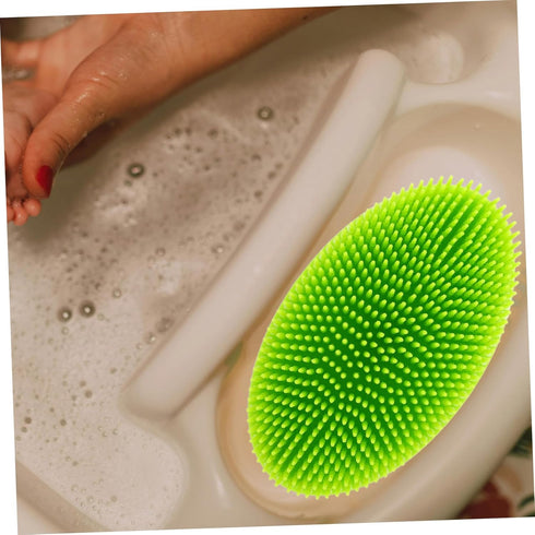 Gentle Silicone Baby Bath Brush - Newborn Head Scrubber for Infants