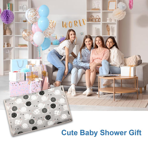 31" 24.2" 1-36 X Extra Long Large Lightweight Toddler Diaper Changing Pad Travel, Cute Design Month Infant Foldable