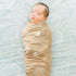 GRSSDER Super Soft Stretchy Jersey Baby Blankets, 2 Pack for Boys, Double Layer Reversible Receiving Blankets, 34 x 44