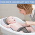 6 Baby Bath Support,Ideal for Babies Less Than Months Old,with Thermometer-Adjustable Slope Newborn Bathtub, Baby tubs