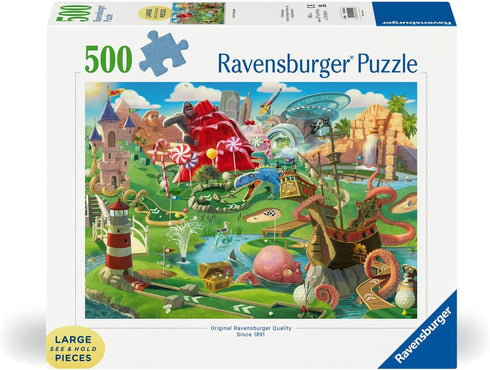 500 12001002 Ravensburger Putt Putt Paradise Piece Large Format Jigsaw Puzzle for Adults - - Easy to See & Easy to Hold