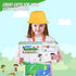 Magic4U Set, 22 3+ Kids Gardening Tools Pcs Metal Garden Tools Toys with Apron, Gloves, Wood Handle Shovel, Rake, Hoe