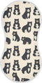 KLL Cute Black Bears Cotton Large Burp Cloths for Baby Breathable wash