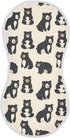 KLL Cute Black Bears Cotton Large Burp Cloths for Baby Breathable wash